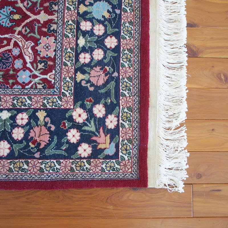 トルコ絨毯 シュメル工房 ウール手織り 150×220cm ヴィンテージラグ