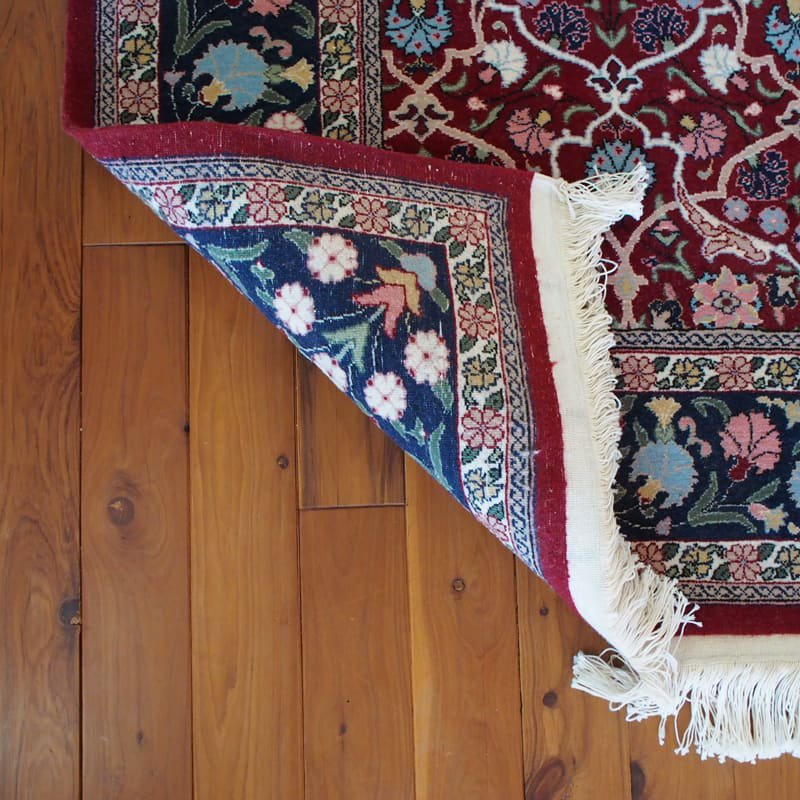 トルコ絨毯 シュメル工房 ウール手織り 150×220cm ヴィンテージラグ