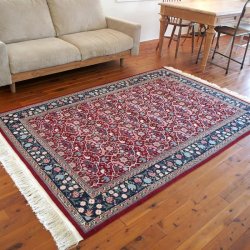トルコ絨毯 シュメル工房 ウール手織り ヴィンテージラグ<br>150×220cm