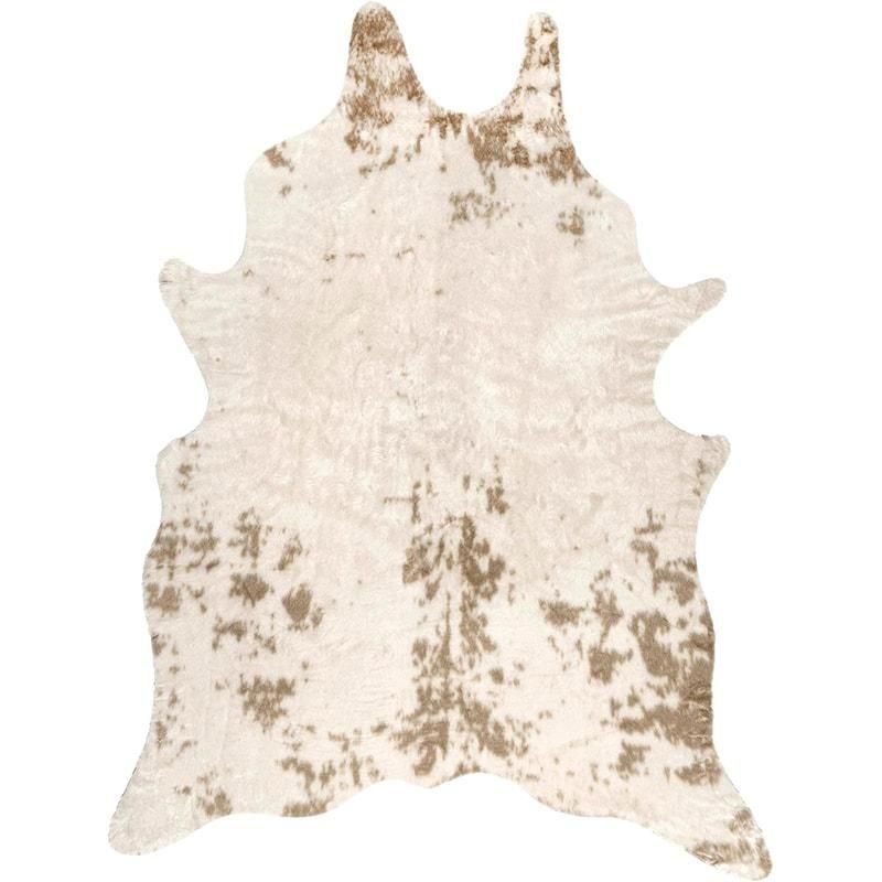 【KARE】特大★カウハイドラグ 廃番】ハイドブラックホワイト カーペット - カーペット・ラグ