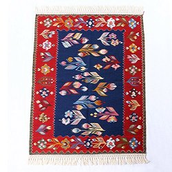 ニューキリム トルコ コンヤ 最高級 草木染 手織りペーパーキリム<br>93×115cm