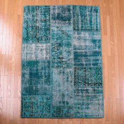 トルコ絨毯 パッチワークラグ アナトリア オールド絨毯<br>113×161cm