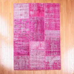 トルコ絨毯 パッチワークラグ アナトリア オールド絨毯<br>121×171cm