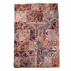 トルコ絨毯 パッチワークラグ アナトリア ヴィンテージラグ<br>144×209cm