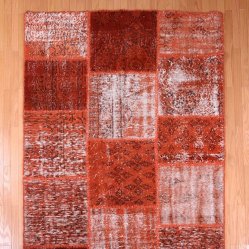トルコ絨毯 パッチワークラグ アナトリア ヴィンテージラグ<br>135×220cm