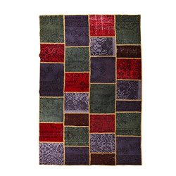 【即納商品】 トルコ絨毯 パッチワークラグ アナトリア オールドカーペット 305cm×200cm