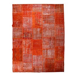 【即納商品】 トルコ絨毯 パッチワークラグ アナトリア オールドカーペット 318cm×210cm