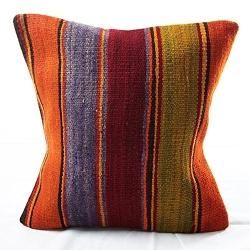 ビンテージラグ　トルコラグ　オールドキリム　クッションカバー40×40 ビンテージラグ トルコラグ オールドキリム クッションカバー40×40