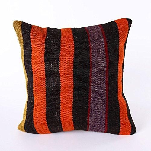 オールドキリム クッションカバー ヴィンテージ ウール コットン