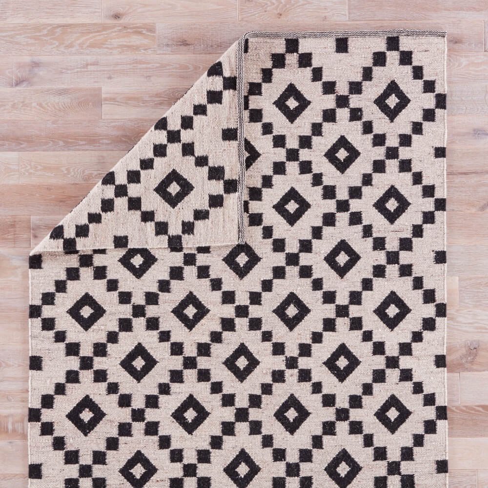 ウール100％ 平織り ナチュラル 北欧風 デザインラグ カーペット 絨毯 