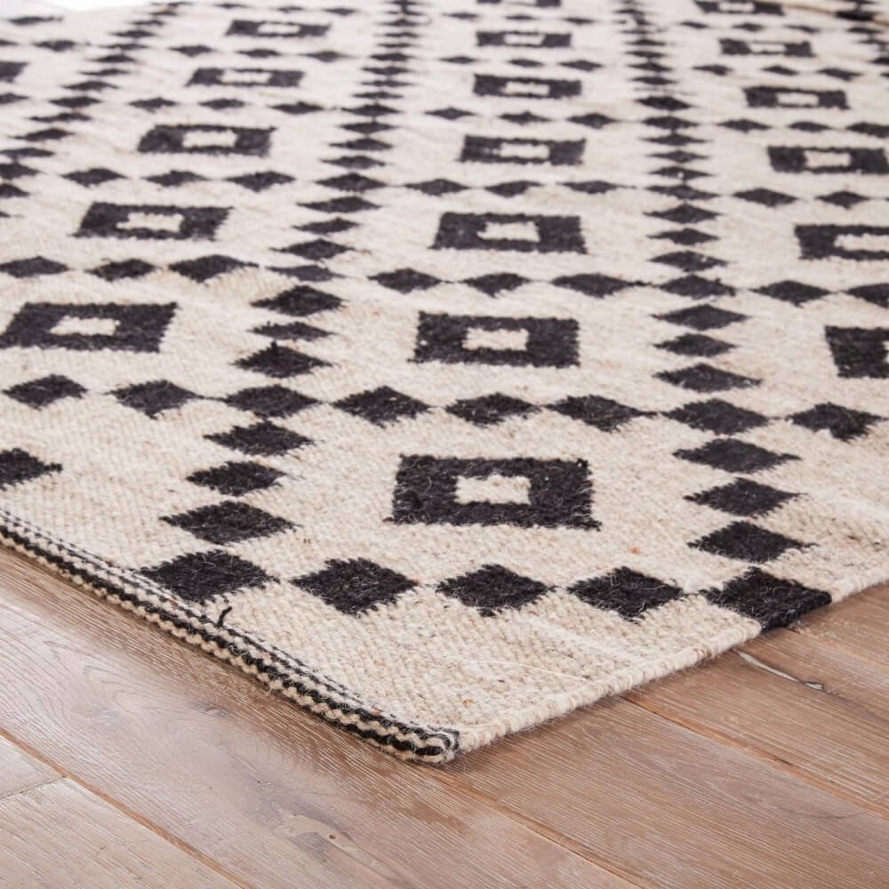 ウール100％ 平織り ナチュラル 北欧風 デザインラグ カーペット 絨毯