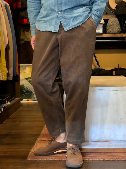 Betty Smith Men's : Corduroy Pedal Pants (brown) - 大人のアメカジ