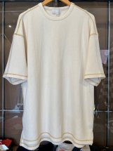 UNIVERSAL STYLE WEAR : Heavy Smooth Stitch Loose Tee (off white)