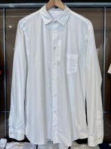 Manual Alphabet : Loose Fit Regular Collar Shirts (white)