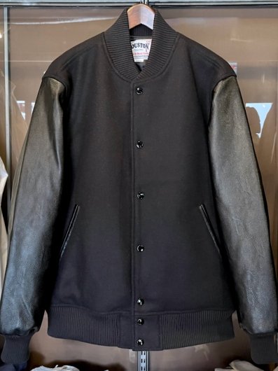 HOUSTON : MELTON AWARD JACKET (black) - 大人のアメカジセレクト ...