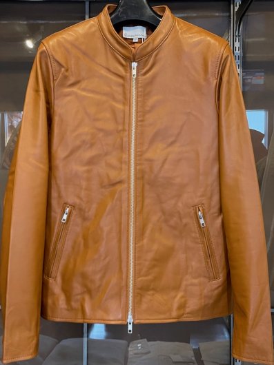 UNIVERSAL STYLE WEAR : LambNappa Leather Riders JK (camel) - 大人 