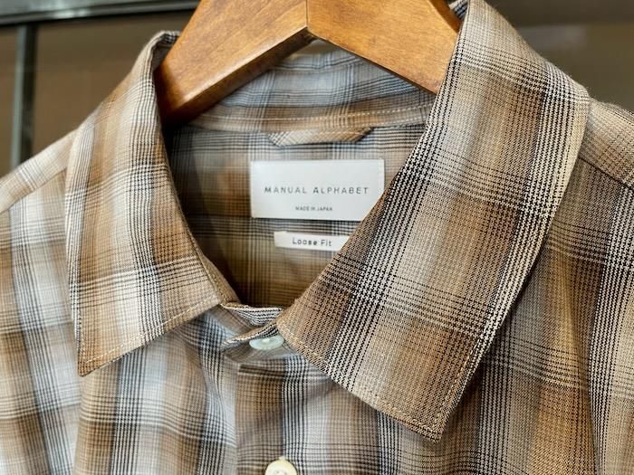 Manual Alphabet : Loose Fit Check R/C Shirts (beg chk