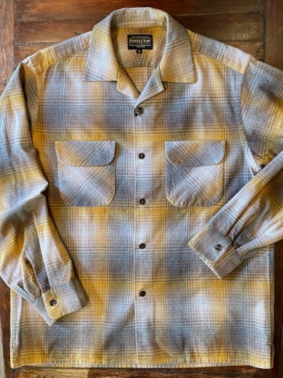 PENDLETON : Open Collar Shirt (mustard) - 大人のアメカジセレクト