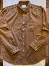 Manual Alphabet : Corduroy Loose Fit R/C Shirts (brown)