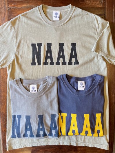 College Tee :【NAAA】Print Pigment S/S Tee - 大人のアメカジセレクトショップ LAGUNA（ラグナ）