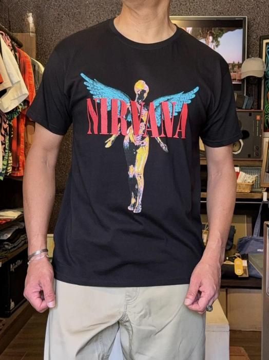 ROCK OFF :【Nirvana】Angelic Tee (black) - 大人のアメカジ