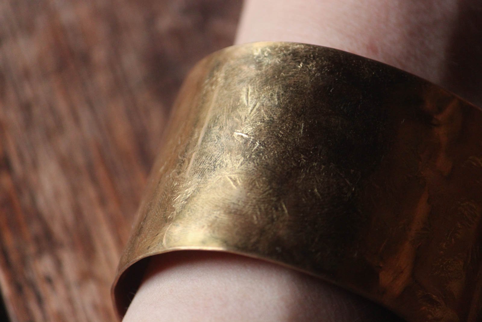 mau 平打ちbrass bangle (4cm) - manufact jam 楓 OnlineStore うつわ 