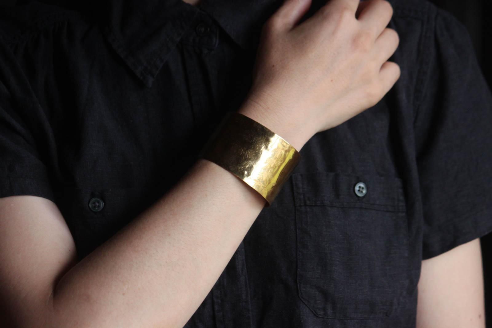 mau 平打ちbrass bangle (4cm) - manufact jam 楓 OnlineStore うつわ