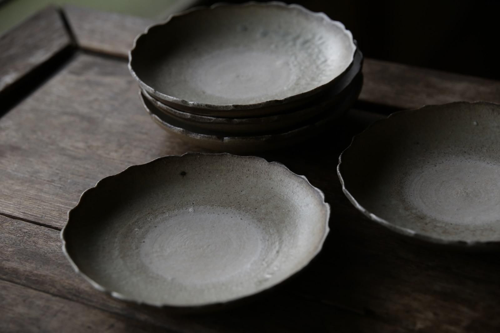 田村文宏 白瓷輪花皿/薪窯 - manufact jam 楓 OnlineStore うつわと