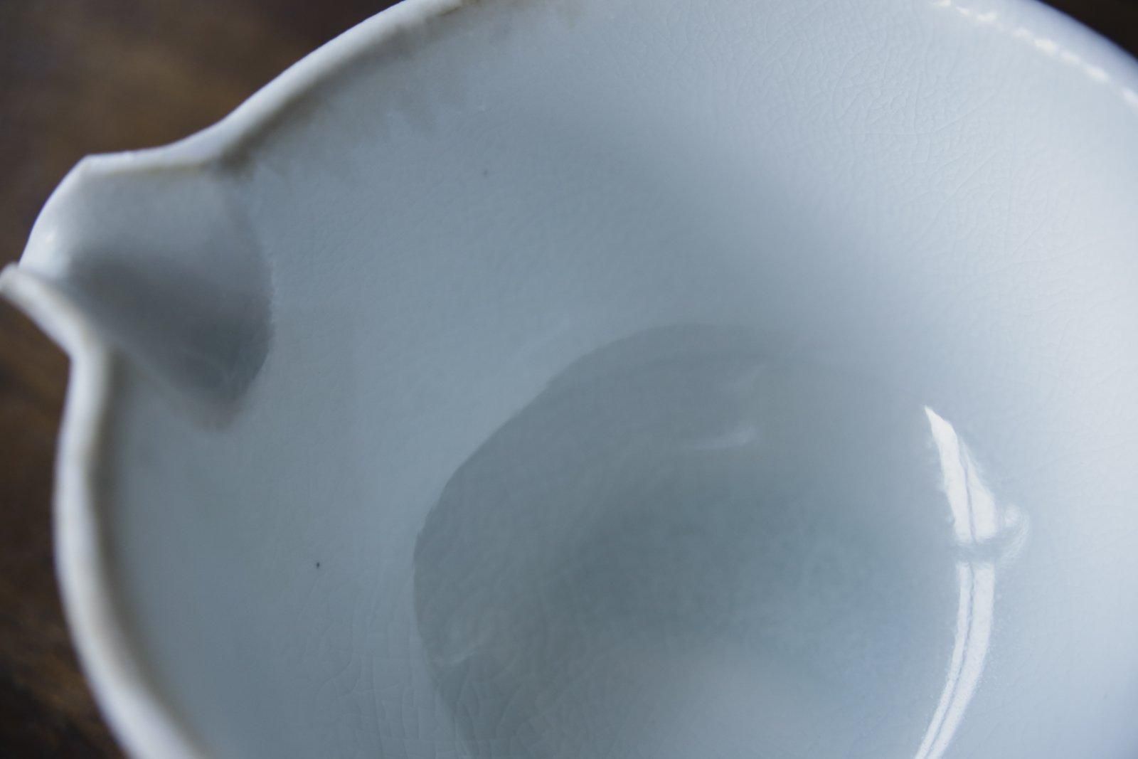 白磁平清水片口/結晶 - manufact jam 楓 OnlineStore うつわと生活用品