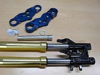 MSX125(GROM/グロム)/NSR50前期/モンキー用強化アルミ削り出し204mm幅