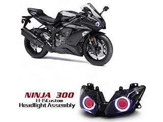 Ninja250/300 デーモンアイ HID プロジェクター LED ヘッドライト