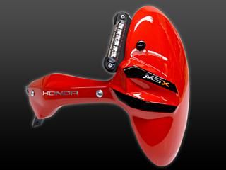 MSX125/GROM用マッドガード TYPE6 LEDライト付 X-SPEED社製 - カスタム