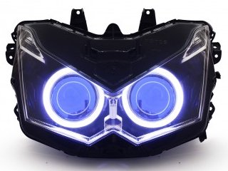 Z1000 2010-2013モデル デーモンアイ HID プロジェクター LED ヘッド