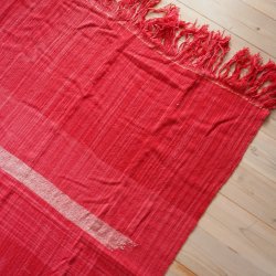 Red wool throw02