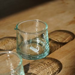 Beldi glass milk pitcher (clear)