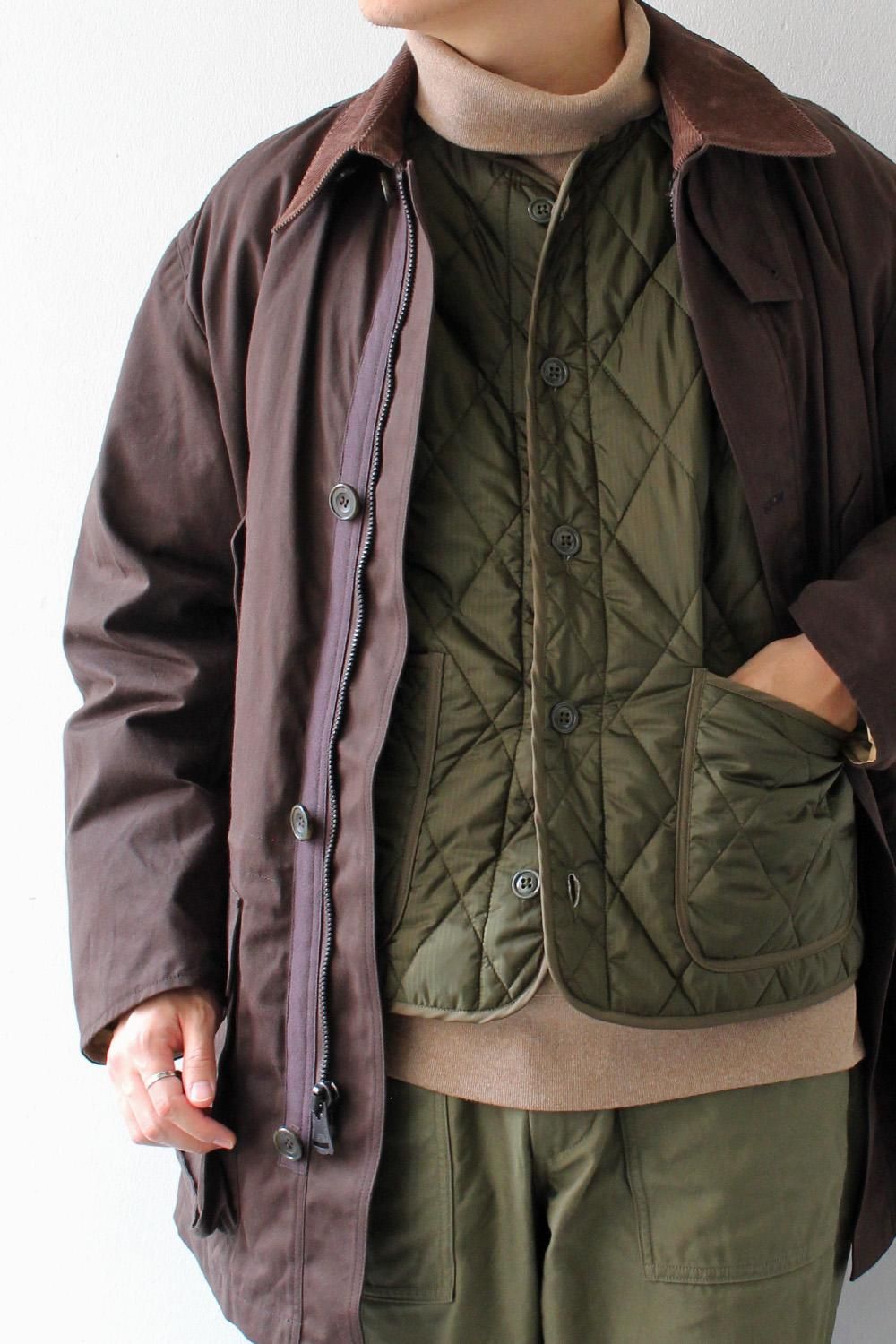Quilted Liner Vest -Detachable Collar- - Bricklayer *A