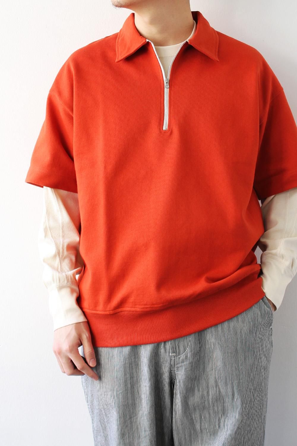 Half Zip Polo S/S - Bricklayer *A vontade アボンタージ直営店