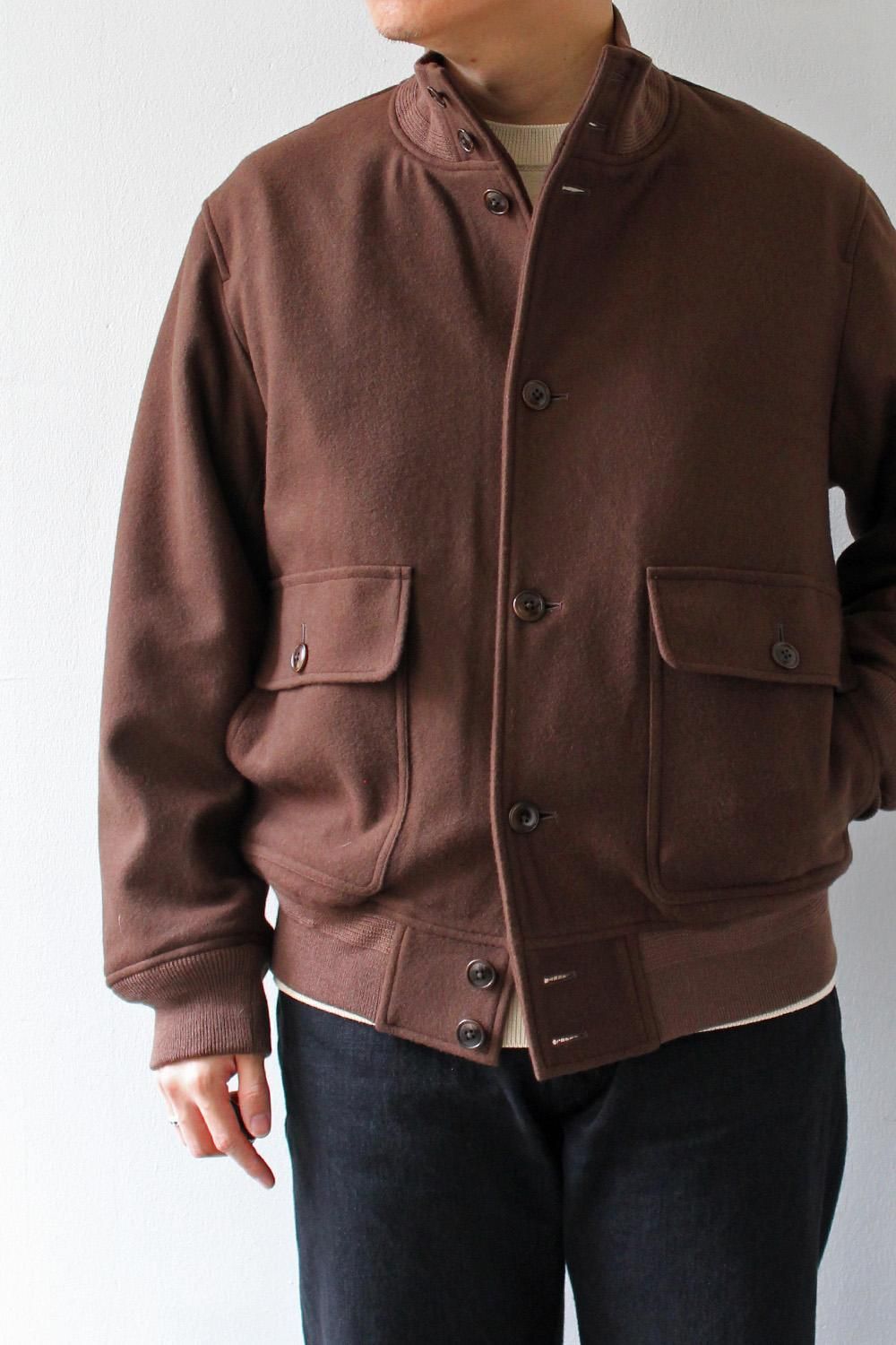 Melton Driving Jacket - Bricklayer *A vontade アボンタージ直営店