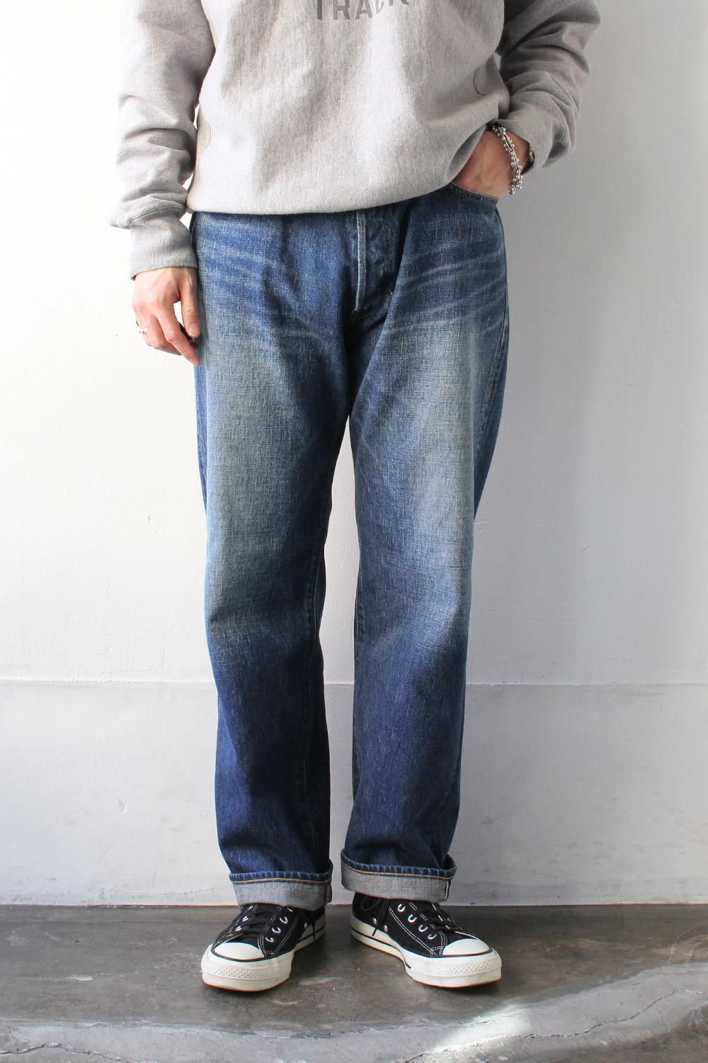 ぽんぽんたページ 5 Pocket Jeans -DARK BLUE- - Bricklayer *A vontade