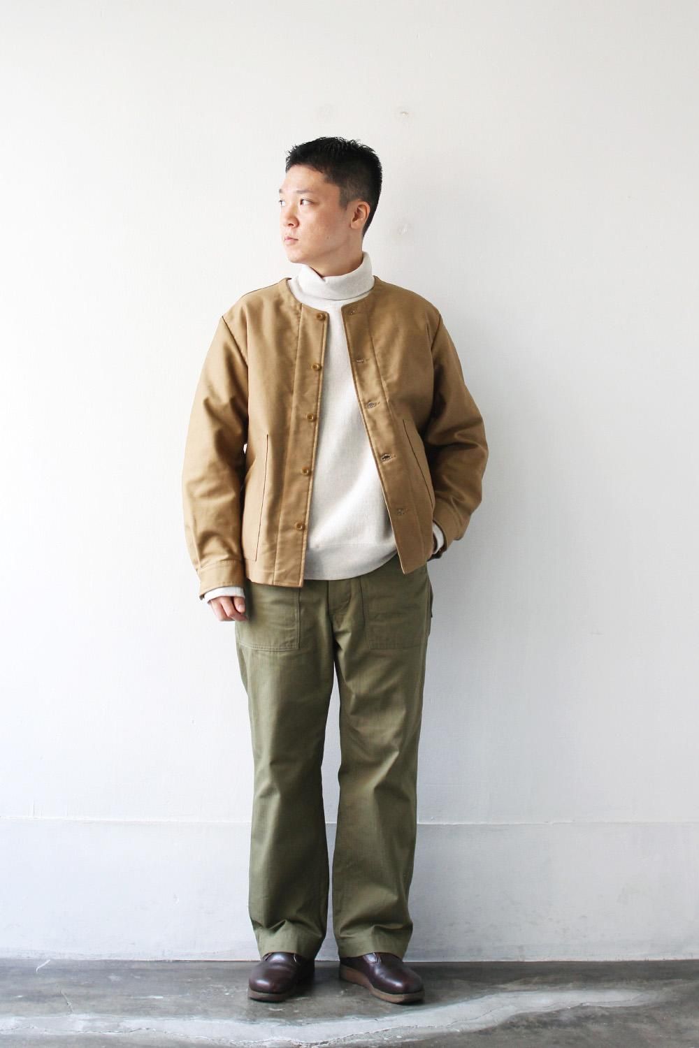 40's Utility Trousers -Military Heringbone- - Bricklayer *A