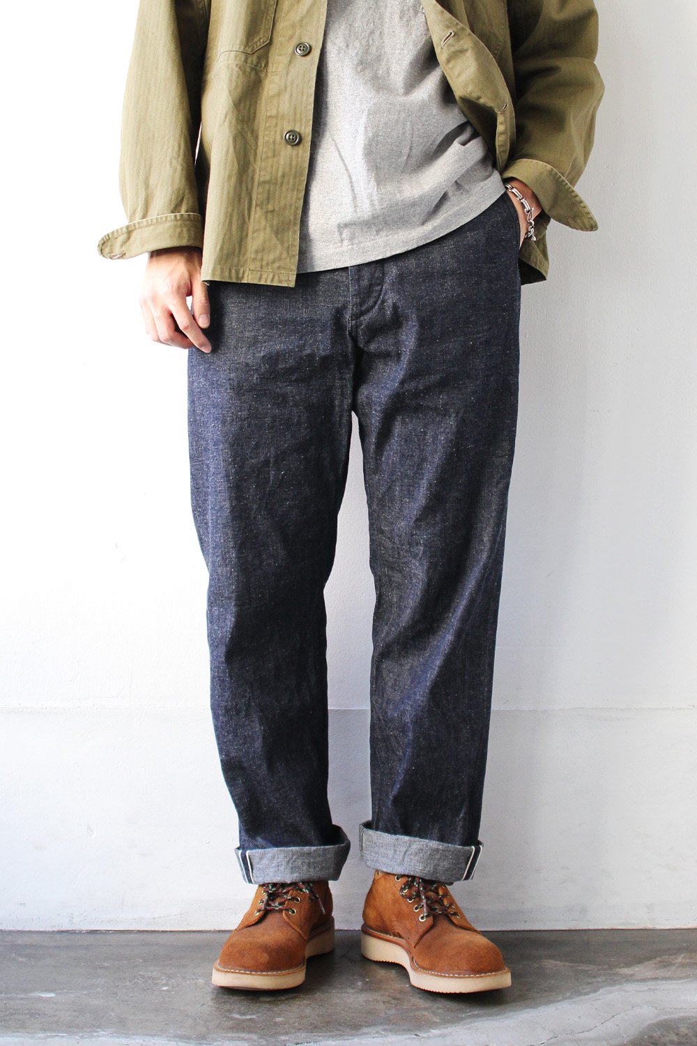 Classic Chino Trousers -11.5oz Nepped Selvedge Denim-【FAIR対象】 - Bricklayer  *A vontade アボンタージ直営店