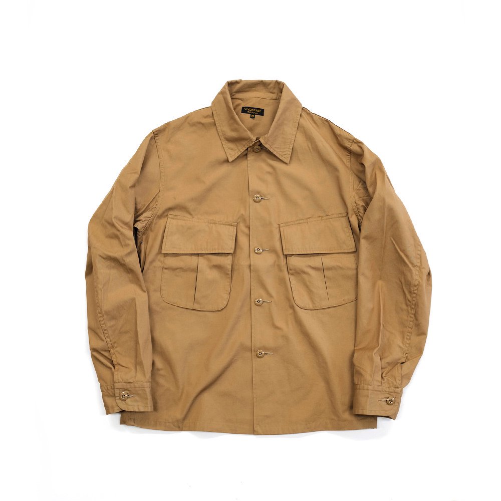 Combat Tropical Short Jacket -Selvedge Poplin- - Bricklayer *A