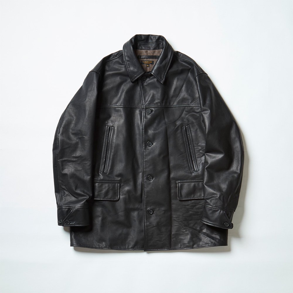 Leather Car Coat - Bricklayer *A vontade アボンタージ直営店