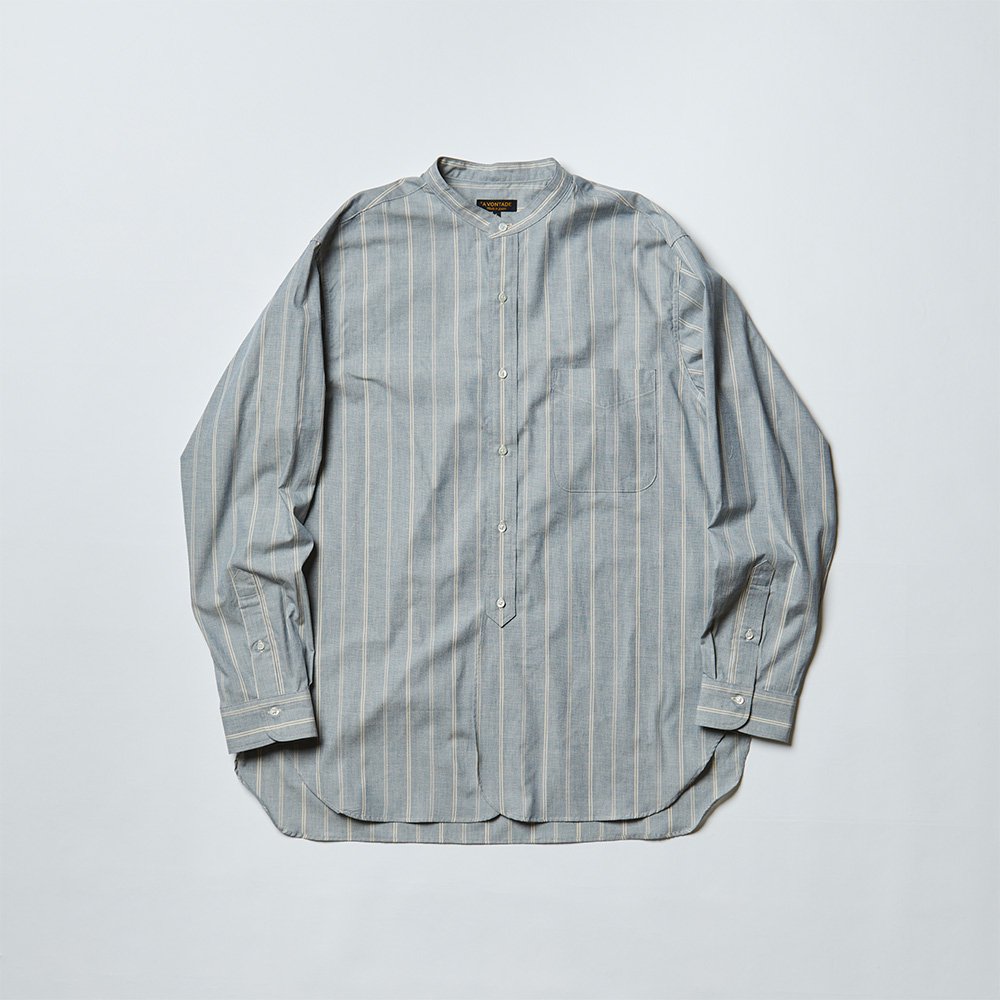 Banded Collar Shirts -End on End  Broad-