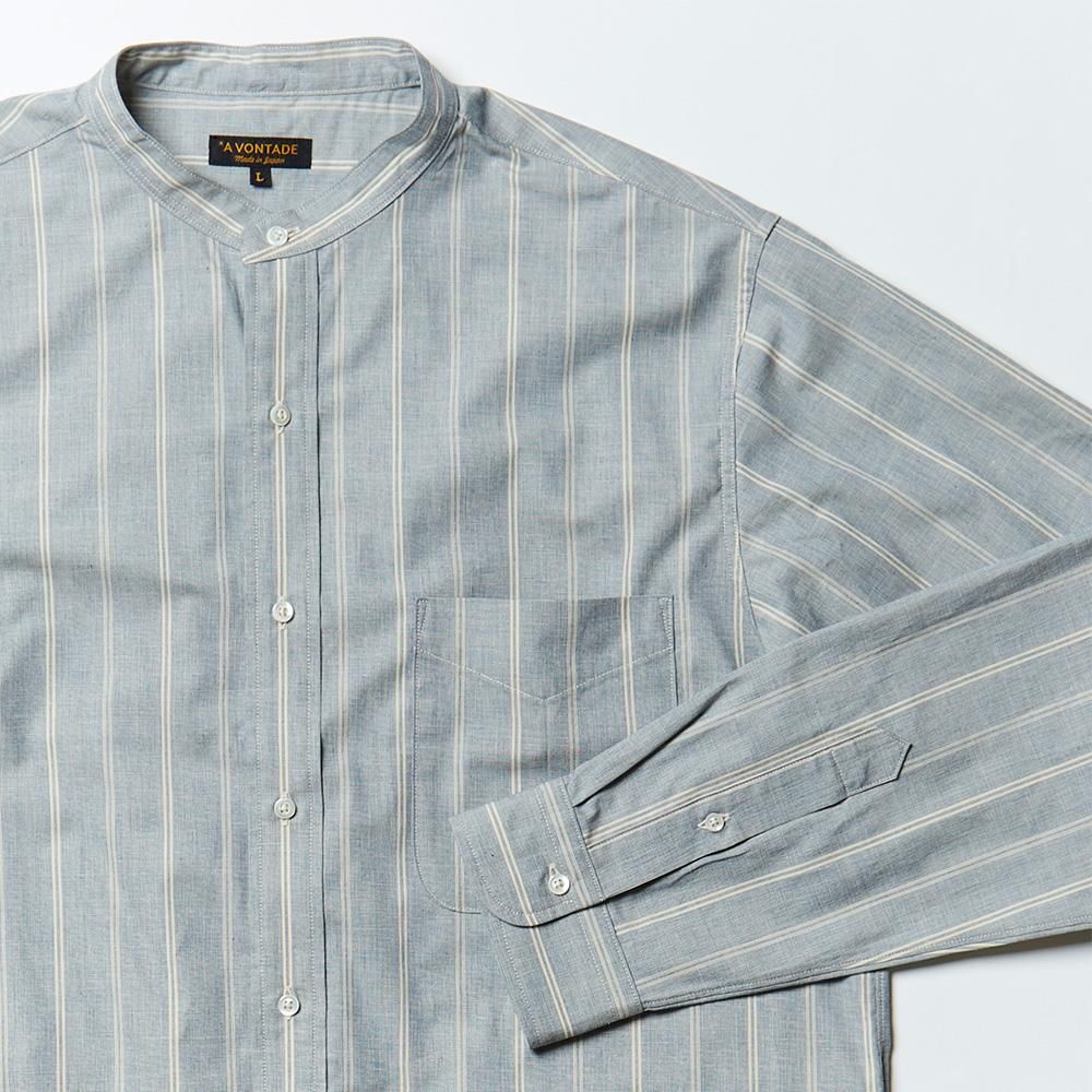 Banded Collar Shirts -End on End Broad- - Bricklayer *A