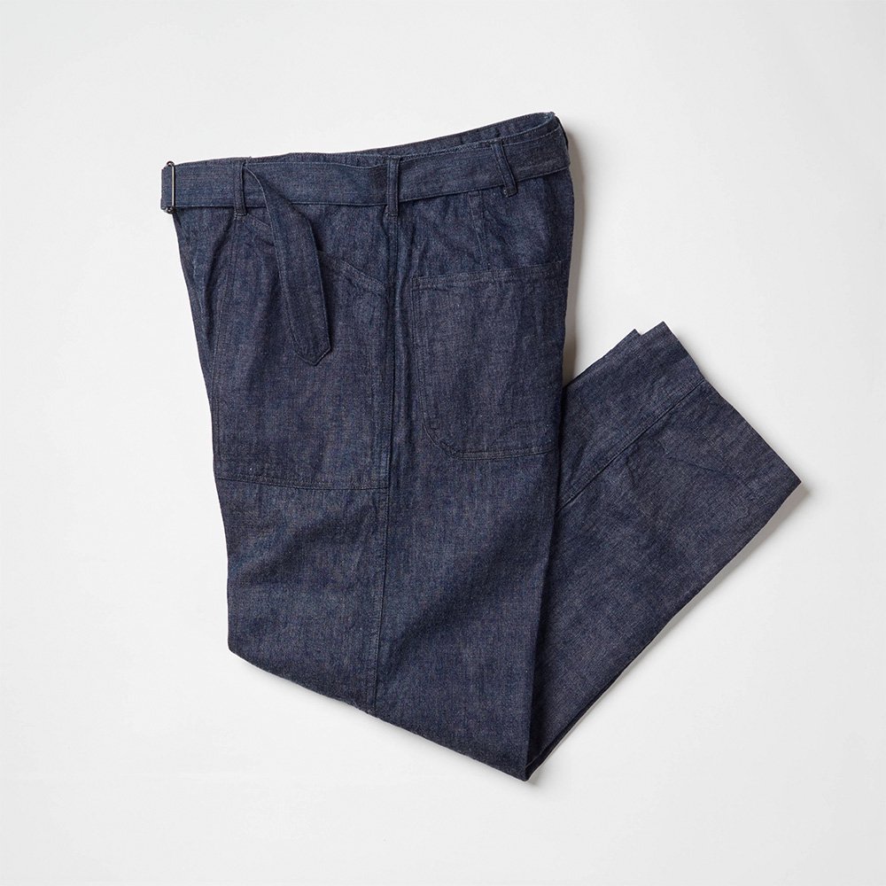 <img class='new_mark_img1' src='https://img.shop-pro.jp/img/new/icons8.gif' style='border:none;display:inline;margin:0px;padding:0px;width:auto;' />Utility Trousers W/Belt -10oz Selvdge Denim-FAIRоݡ