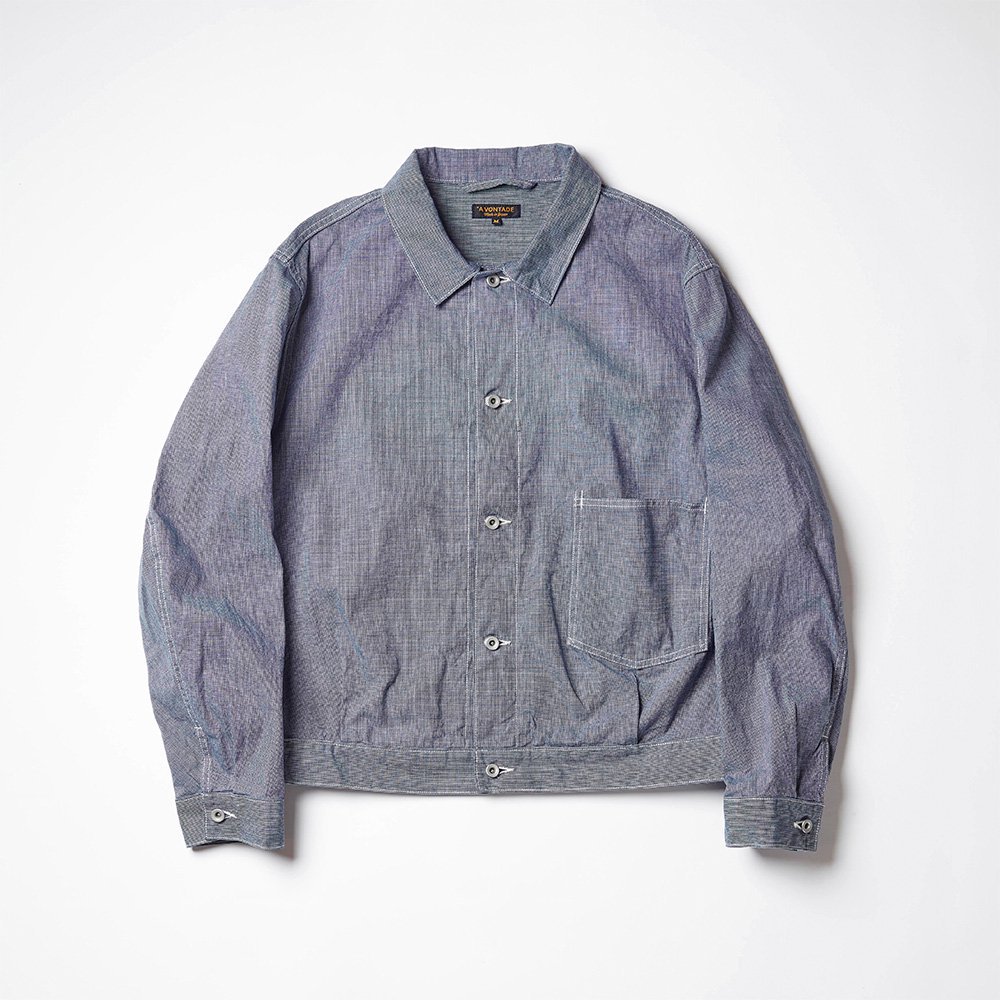 <img class='new_mark_img1' src='https://img.shop-pro.jp/img/new/icons8.gif' style='border:none;display:inline;margin:0px;padding:0px;width:auto;' />Coal Mine Denim Blouse -Hickory & Pinhead-