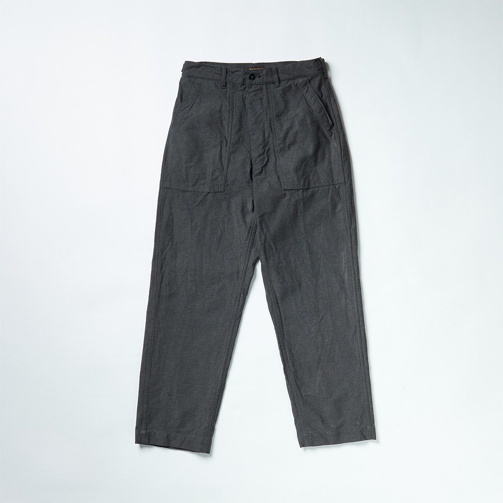 Utility Trousers -Charcoal Backsatin-