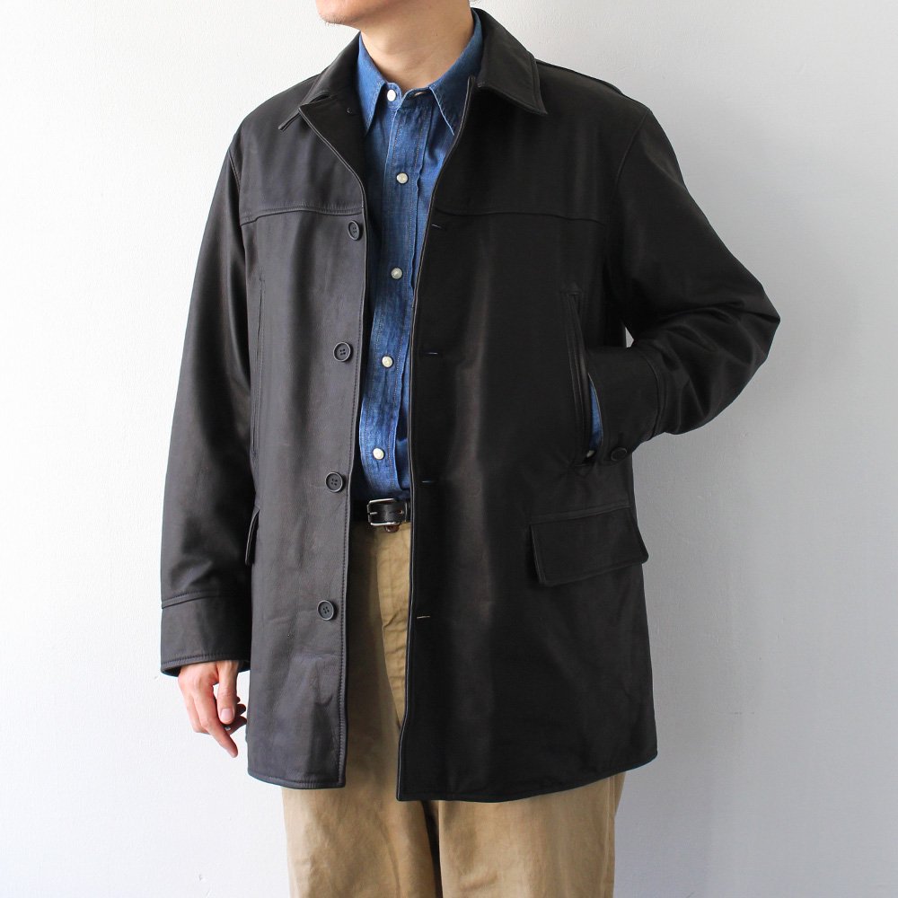 Leather Car Coat - Bricklayer *A vontade アボンタージ直営店