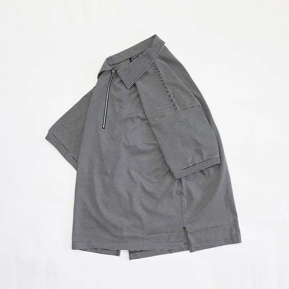 Compact Border Half Zip Polo SS - Bricklayer *A vontade
